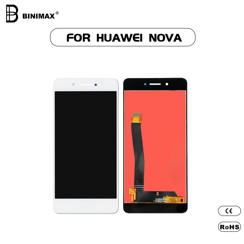 Mobiltelefon LCD- skærm Binimax udskiftelig skærm for HW nova