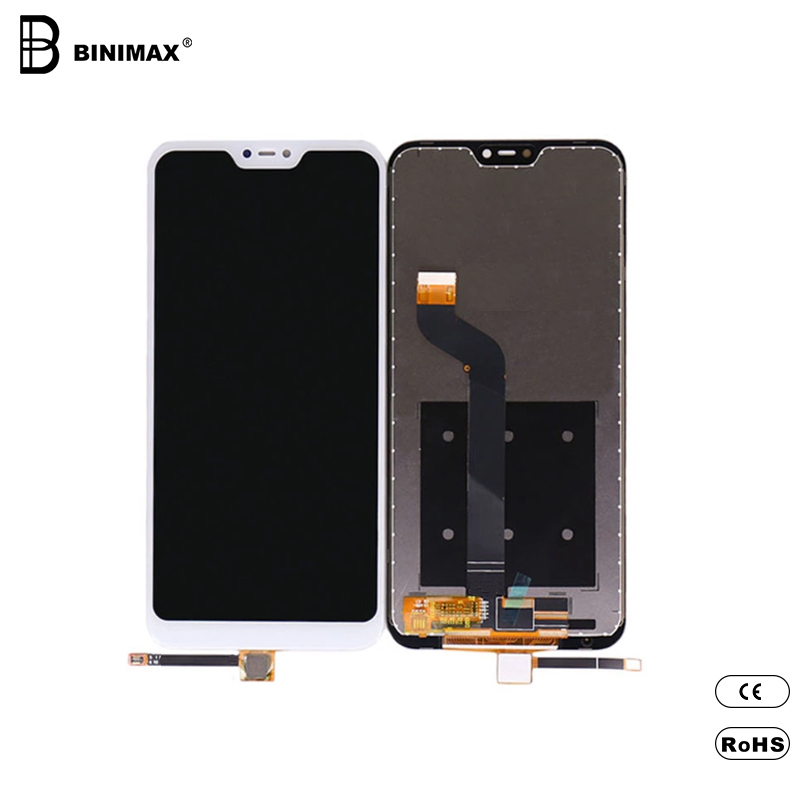 Mobiltelefon TFT LCD skærm BINIMAX udskiftelig mobilvisning til REDMI 6 pro