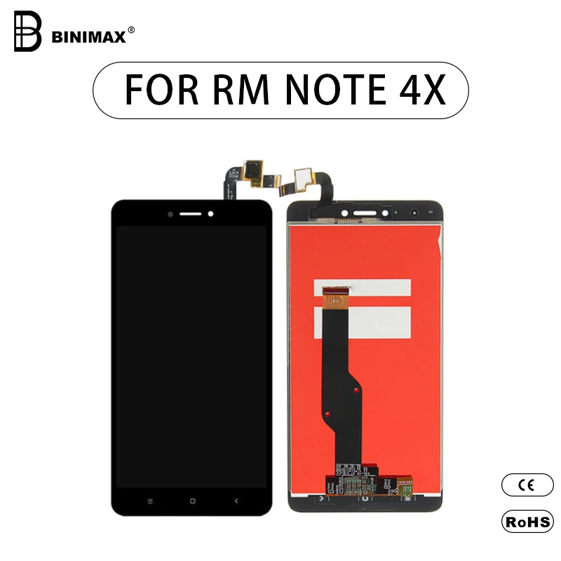Mobiltelefon LCD- skærm BINIMAX udskiftelig mobilskærm til Redmi NOTE 4X