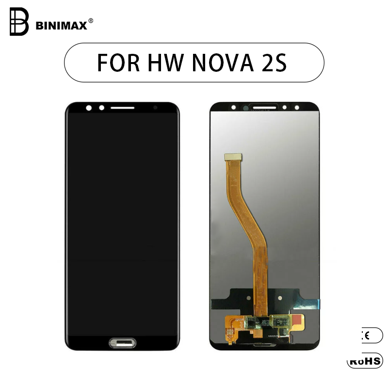 Mobiltelefon LCD- skærm Binimax erstat display for HW nova 2s